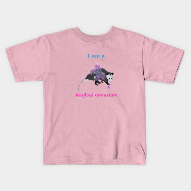 Magical Possum Kids T-Shirt by LavenderLilypad